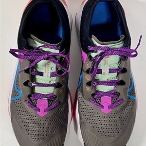 Nike ZoomX Zegama Trail Hiking Running Shoes Ironstone Laser Blue Black Men's 11